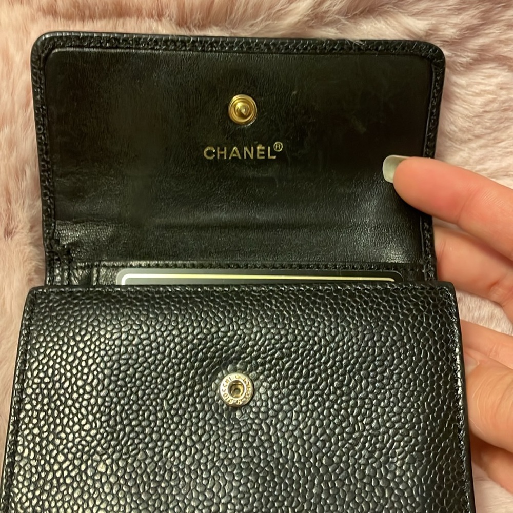 Black caviar compact Chanel wallet - Picture 2 of 8